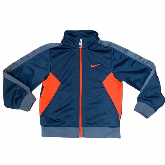 Nike Other - Nike Grey and Orange Track Jacket Toddler Size 3T